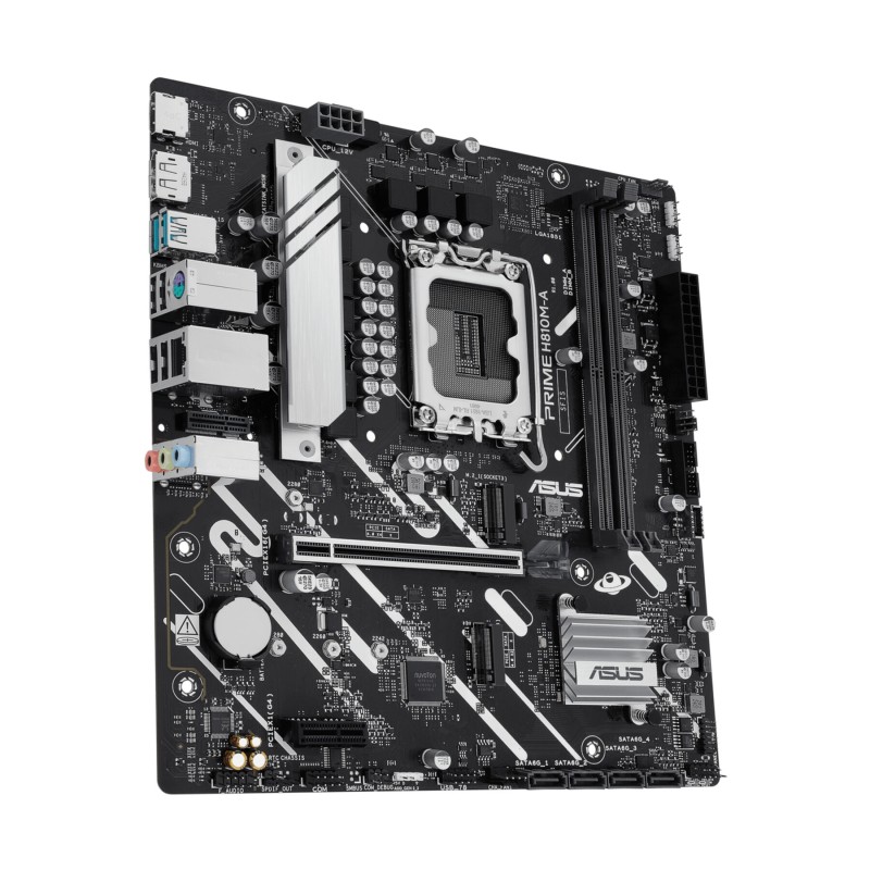 ASUS PRIME H810M-A CSM - H810M-A (LGA1851) Micro-ATX Motherboard, Intel H810, Up to 128GB, AI-Ready