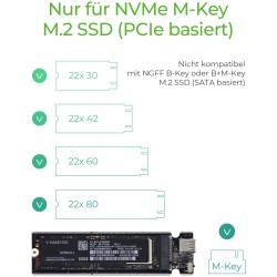 ICY BOX USB-C 3.1 NVMe Enclosure for M.2 NVMe SSD - IB-1817M-C31 - Aluminium — Buy in Cyprus with Fast Delivery