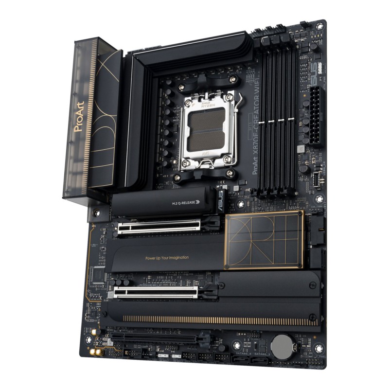 ASUS ProArt X870E-Creator WiFi - AM5 ATX Motherboard - DDR5, 192GB Max, 4x M.2, PCIe 5.0, Wi‑Fi 7, 10Gb LAN