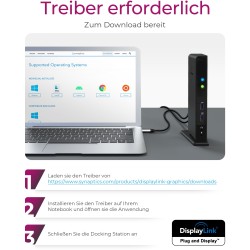 ICY BOX IB-DK2241AC USB 3.0 11-in-1 Docking Station - IB-DK2241AC - Black — Buy in Cyprus with Fast Delivery