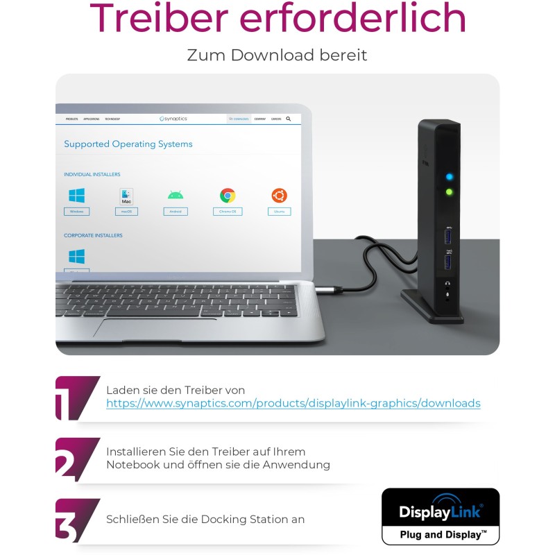 ICY BOX IB-DK2241AC USB 3.0 11-in-1 Docking Station - IB-DK2241AC - Black — Buy in Cyprus with Fast Delivery