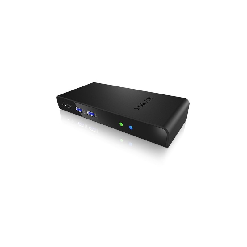 ICY BOX IB-DK2241AC USB 3.0 11-in-1 Docking Station - IB-DK2241AC - Black — Buy in Cyprus with Fast Delivery