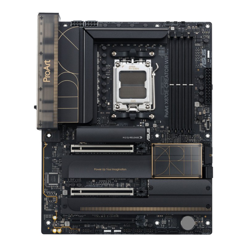 ASUS ProArt X870E-Creator WiFi - AM5 ATX Motherboard - DDR5, 192GB Max, 4x M.2, PCIe 5.0, Wi‑Fi 7, 10Gb LAN