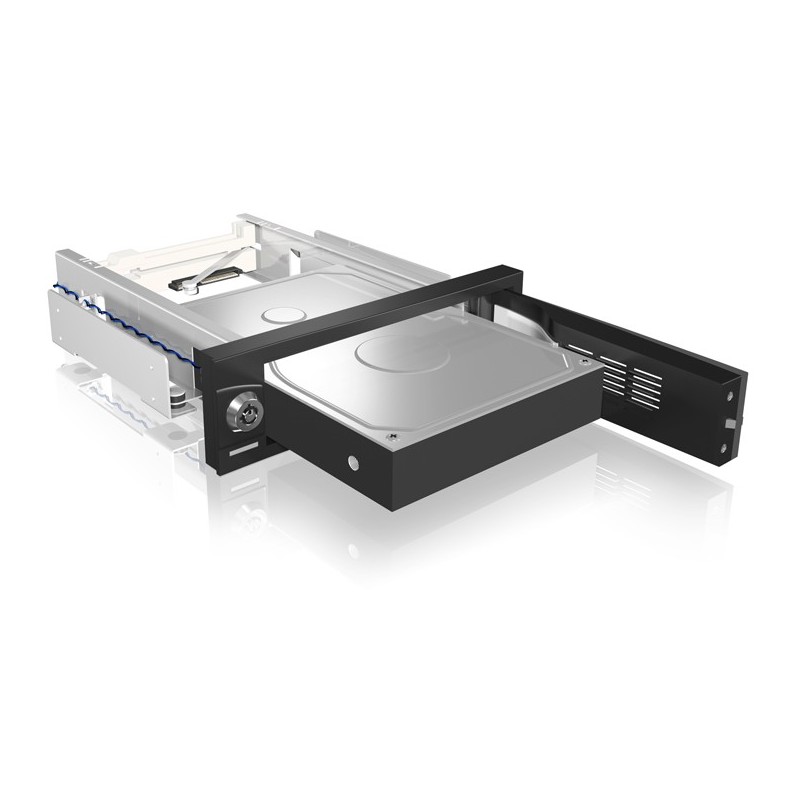 ICY BOX - IB-168SK-B - Tray for 3.5' SATA HDD in a 5.25' Bay with Lock — Buy in Cyprus with Fast Delivery
