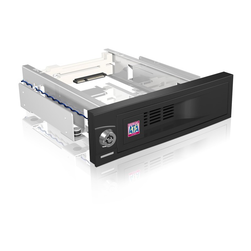 ICY BOX - IB-168SK-B - Tray for 3.5' SATA HDD in a 5.25' Bay with Lock — Buy in Cyprus with Fast Delivery