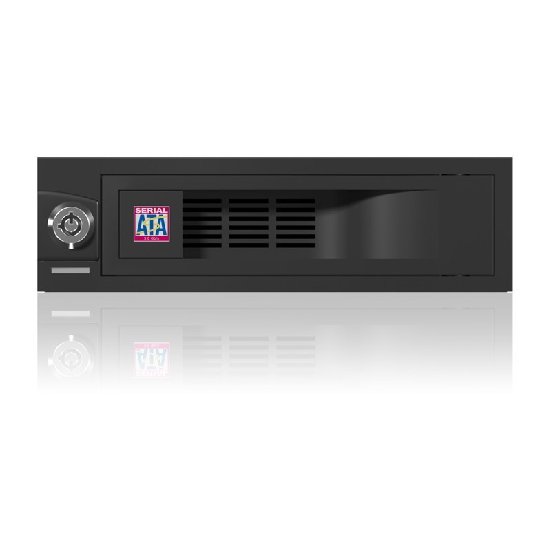 ICY BOX - IB-168SK-B - Tray for 3.5' SATA HDD in a 5.25' Bay with Lock — Buy in Cyprus with Fast Delivery