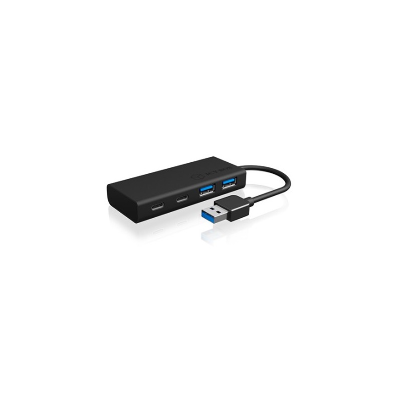 ICY BOX IB-HUB1426-U3 USB 3.0 HUB 4-Port 2xUSB-C 2xUSB 3.0 - IB-HUB1426-U3 — Buy in Cyprus with Fast Delivery