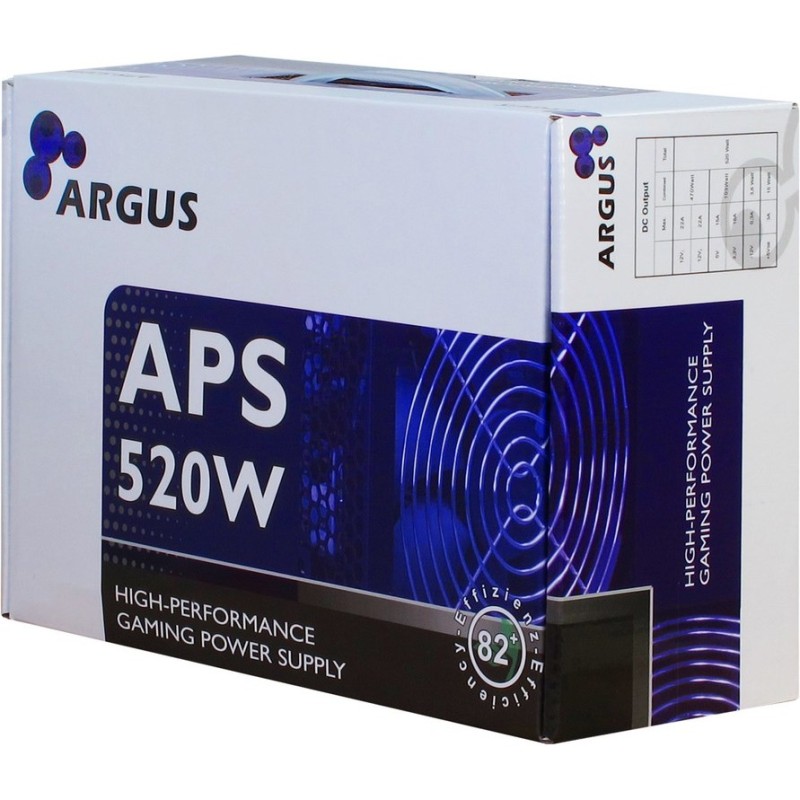 Inter-Tech Argus APS - APS-520W - Black, ATX PSU, 520 W — Buy in Cyprus with Fast Delivery