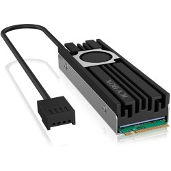 BOX Heat Sink for M.2 SSD IB-M2HSF-703 - Black, Grey - 2 cm fan diameter, 10000 RPM — Buy in Cyprus with Fast Delivery