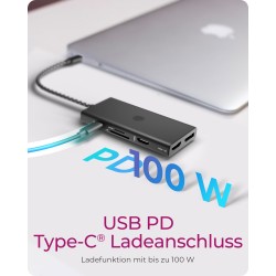 ICY BOX IB-DK4011-CPD USB-C 9-in-1 PD Docking Station - IB-DK4011-CPD - Black — Buy in Cyprus with Fast Delivery