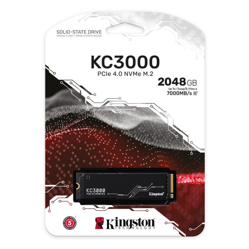 Kingston KC3000 2TB M.2 NVMe SSD - PCIe 4.0 x4 7000 MB/s - SKC3000D/2048G (Boxed) — Buy in Cyprus with Fast Delivery