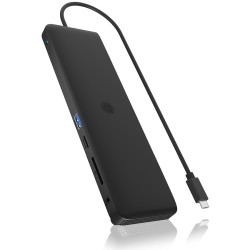 ICY BOX IB-DK2116-C USB-C 11-in-1 PD DockingStation - IB-DK2116-C - Black — Buy in Cyprus with Fast Delivery