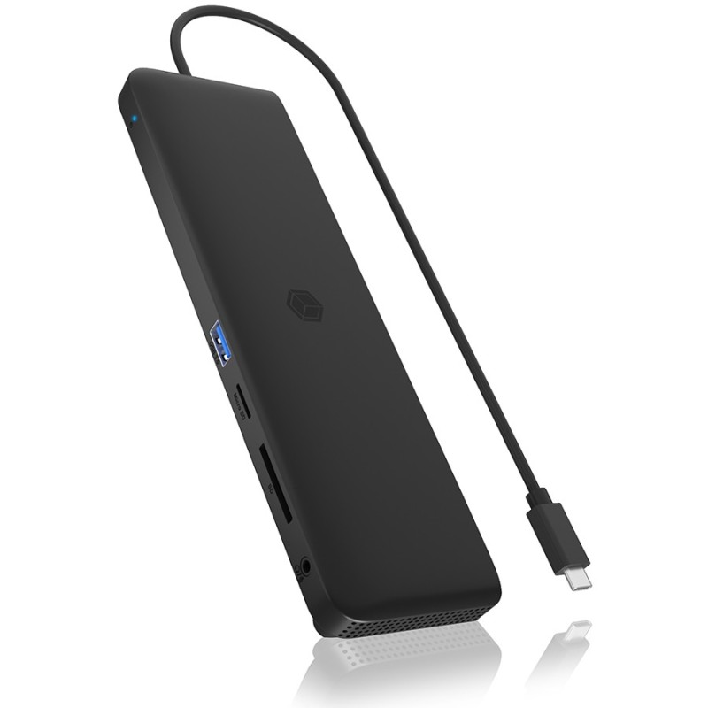 ICY BOX IB-DK2116-C USB-C 11-in-1 PD DockingStation - IB-DK2116-C - Black — Buy in Cyprus with Fast Delivery