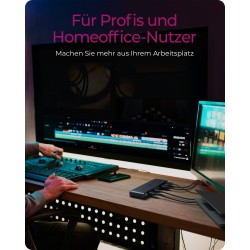 ICY BOX IB-DK2116-C USB-C 11-in-1 PD DockingStation - IB-DK2116-C - Black — Buy in Cyprus with Fast Delivery