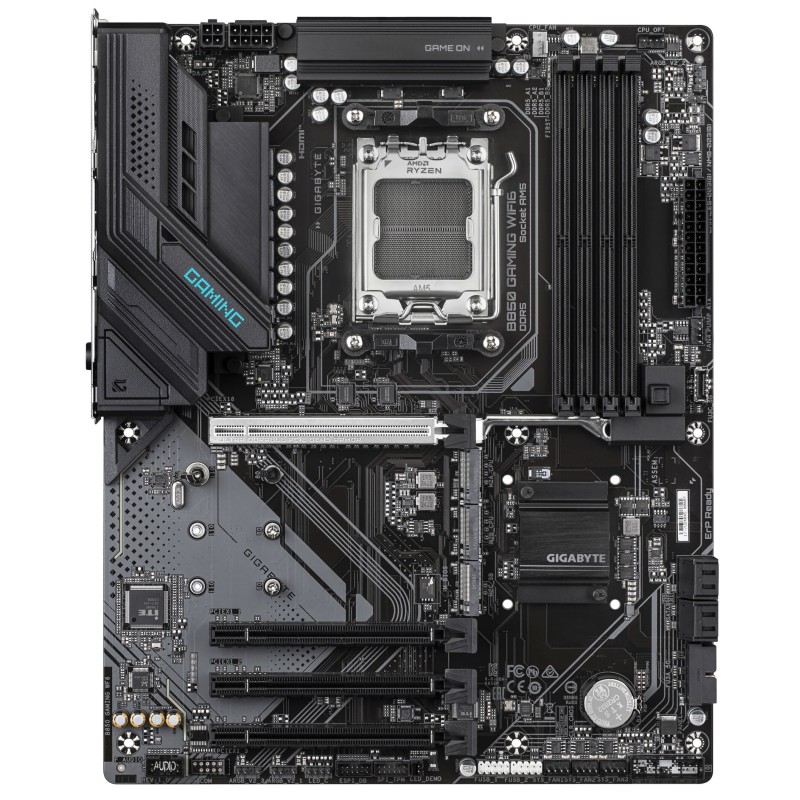 Gigabyte GA-B850 GAMING WF6 - AM5 ATX Motherboard, DDR5 4x DIMM up to 256GB, PCIe5, Wi-Fi 6, HDMI 2.1 (Brown)