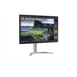 LG UltraFine Monitor - 32UQ850V-W - 80cm 32' (3840x2160) 16:9 4K IPS 5ms 60Hz HDR400 HDMI DP USB-C Speaker Pivot Silver
