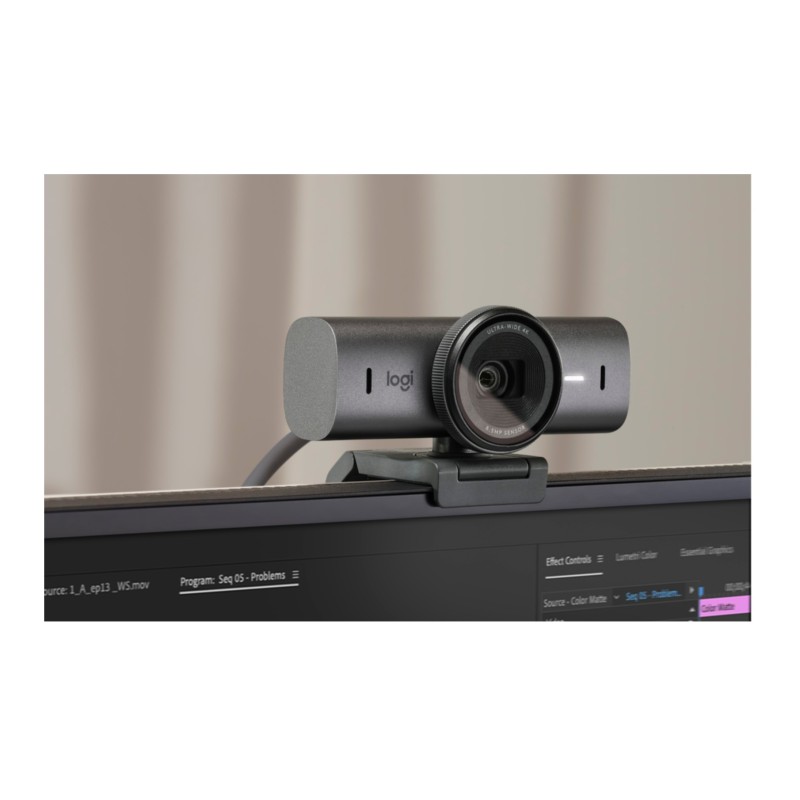 Logitech MX Brio 4K Webcam - 960-001559 - Graphite, 4K UHD, 90° FOV, USB 3.0 — Buy in Cyprus with Fast Delivery