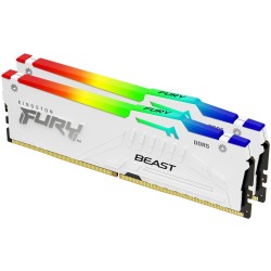 Kingston 64GB 6000MT s DDR5 CL30 DIMM Kit of 2 FURY Beast White RGB EXPO — Buy in Cyprus with Fast Delivery