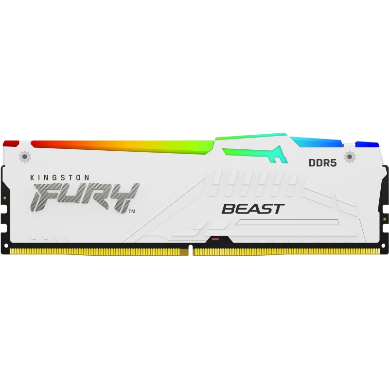 Kingston 64GB 6000MT s DDR5 CL30 DIMM Kit of 2 FURY Beast White RGB EXPO — Buy in Cyprus with Fast Delivery