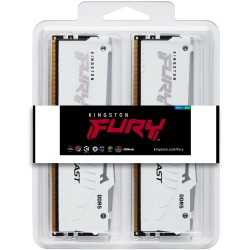 Kingston 64GB 6000MT s DDR5 CL30 DIMM Kit of 2 FURY Beast White RGB EXPO — Buy in Cyprus with Fast Delivery