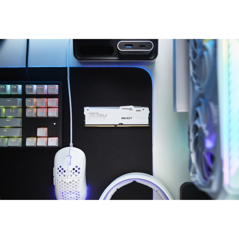 Kingston 64GB 6000MT s DDR5 CL30 DIMM Kit of 2 FURY Beast White RGB EXPO — Buy in Cyprus with Fast Delivery