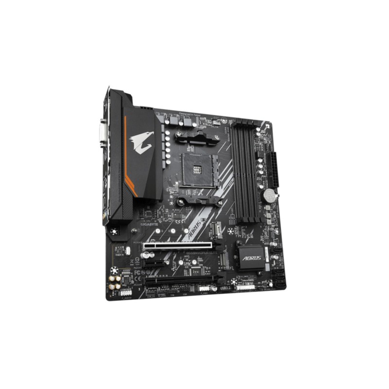 Gigabyte GA-B550M AORUS ELITE - B550 Micro-ATX Motherboard (AM4) - DDR4 up to 128GB, PCIe 4.0, 2x M.2, HDMI 2.1, Gigabit LAN