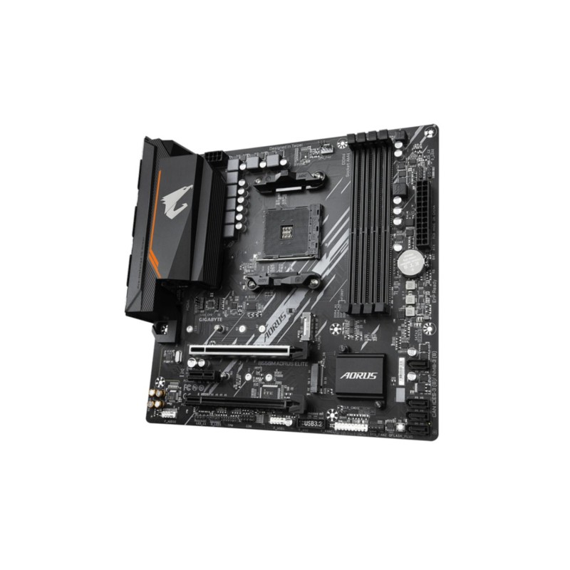Gigabyte GA-B550M AORUS ELITE - B550 Micro-ATX Motherboard (AM4) - DDR4 up to 128GB, PCIe 4.0, 2x M.2, HDMI 2.1, Gigabit LAN