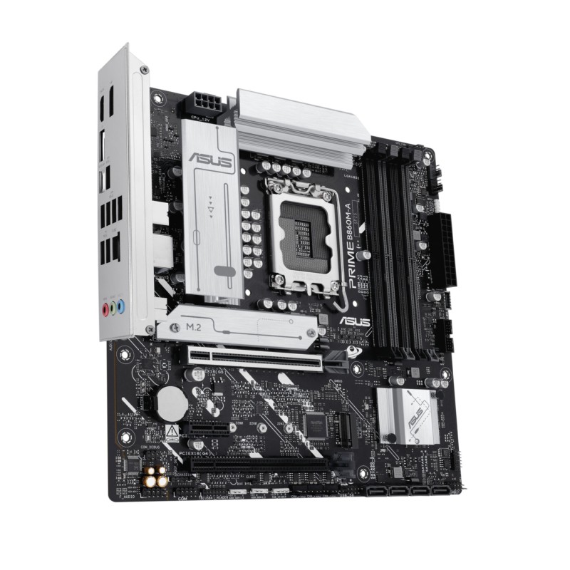 ASUS PRIME B860M-A-CSM - LGA1851 Micro-ATX, DDR5, Up to 256GB, PCIe 4.0, 2.5Gb LAN, 7.1 Audio