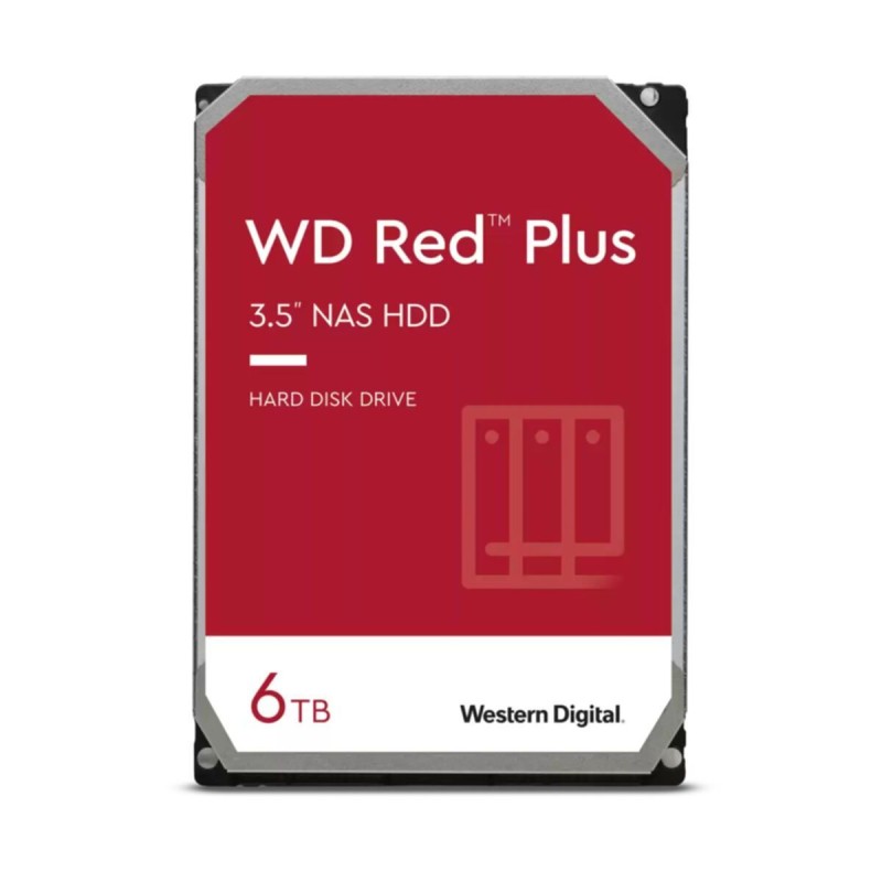 WD Red Plus WD60EFPX - 6TB 3.5" NAS HDD, SATA III 6Gb/s, 256MB Cache — Buy in Cyprus with Fast Delivery