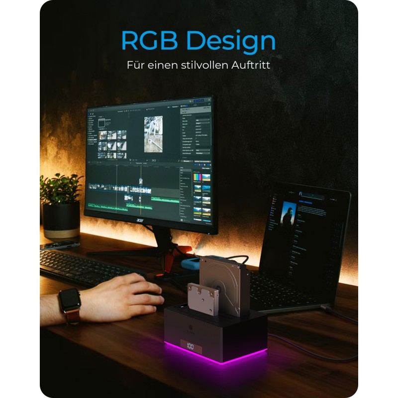 ICY BOX Dockingstation 6.4cm (2.5) & 8.9cm (3.5) SATA - USB 3.0 — Buy in Cyprus with Fast Delivery