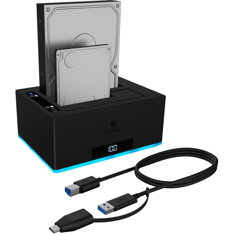 ICY BOX Dockingstation 6.4cm (2.5) & 8.9cm (3.5) SATA - USB 3.0 — Buy in Cyprus with Fast Delivery