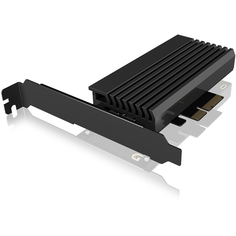 PCI Express Card (x4) to 1x M.2 NVMe 2280 2260 2242 with Heatsink - RaidSonic — Buy in Cyprus with Fast Delivery