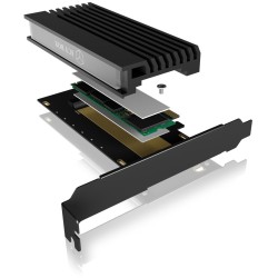 PCI Express Card (x4) to 1x M.2 NVMe 2280 2260 2242 with Heatsink - RaidSonic — Buy in Cyprus with Fast Delivery