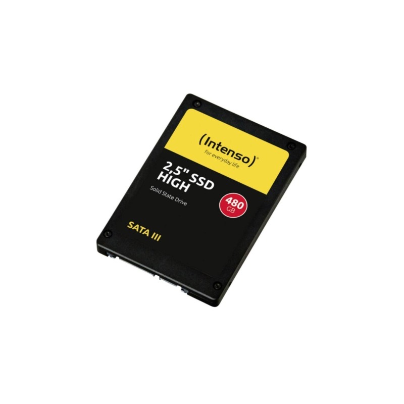 Intenso SSD 480GB - Model 3813450 - SATA III 6Gb/s, 2.5in (7mm) Internal, Black, 520/480 MB/s