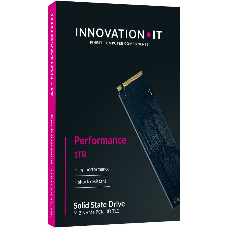 Innovation IT Performance 1TB M.2 2280 NVMe SSD - PCIe 3.0 x4 2100 MB/s - 00-1024111 (Boxed)