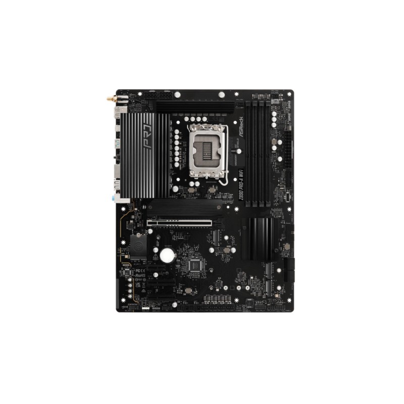 ASRock Z890 Pro-A WiFi - LGA1851 ATX Motherboard - DDR5, Wi‑Fi 6E, 2.5Gb LAN, PCIe 5.0, 4x SATA, 4 DIMM (256GB)