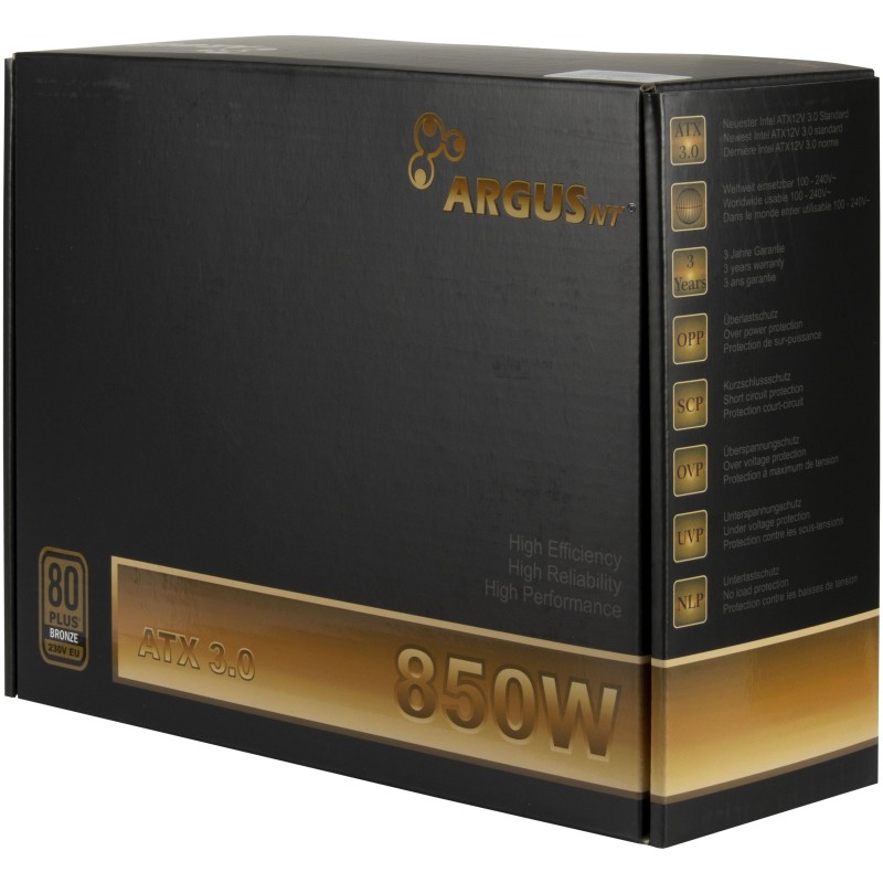 Inter-Tech Argus BPS-850 ATX 3.1 PSU - BPS-850 - 850W — Buy in Cyprus with Fast Delivery