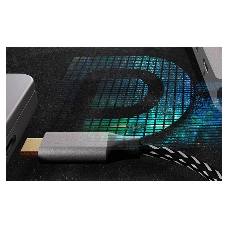 ICY BOX IB-DK4012-CPD USB-C 9-in-1 PD 100W Docking Station - IB-DK4012-CPD - Anthracite/Black