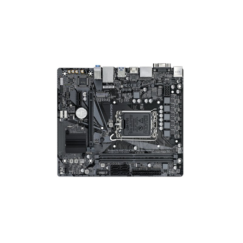 Gigabyte GA-H610M S2H DDR4 V3 - LGA1700 Micro-ATX Motherboard, DDR4, 64GB Max, HDMI 2.1, Black
