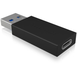 Adapter ICY BOX USB-A to USB-C Black (M) - IB-CB015 - Black, USB-C 3.1 Gen 2 to USB-A 3.1 Gen 2, 10 Gbit/s