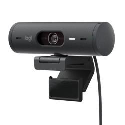 Logitech Brio 500 - 960-001422 - Full HD 1080p USB-C Webcam, Graphite, Autofocus, Privacy Shutter, Dual Mics