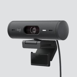Logitech Brio 500 - 960-001422 - Full HD 1080p USB-C Webcam, Graphite, Autofocus, Privacy Shutter, Dual Mics