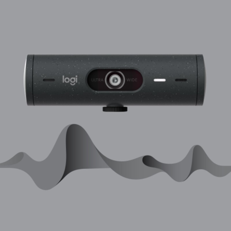 Logitech Brio 500 - 960-001422 - Full HD 1080p USB-C Webcam, Graphite, Autofocus, Privacy Shutter, Dual Mics