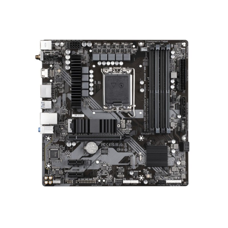 GIGABYTE GA-B760M DS3H AX DDR4 - LGA1700 Micro-ATX Motherboard, Intel B760, 4x DDR4 (128GB), Wi-Fi 6E, 2.5GbE, USB-C