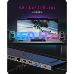 ICY BOX IB-DK2106a-CPD - USB-C Docking Station - 11-in-1, 100W PD — Buy in Cyprus with Fast Delivery