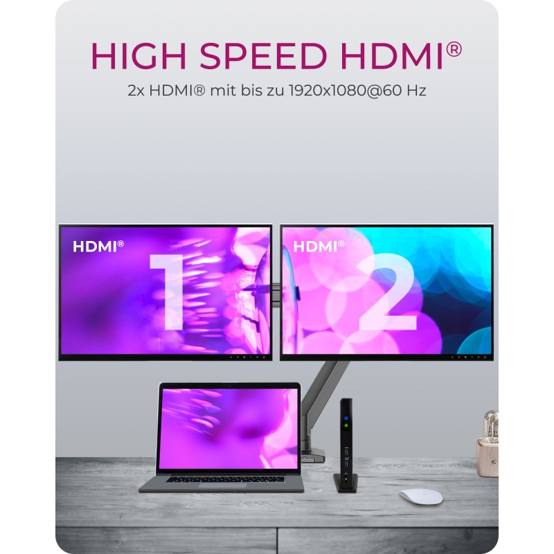 ICY BOX IB-DK2251AC USB-C USB 3.0 11-in-1 Docking Station - IB-DK2251AC - (USB-C, USB 3.0, 11-in-1)