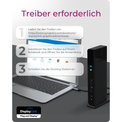 ICY BOX IB-DK2251AC USB-C USB 3.0 11-in-1 Docking Station - IB-DK2251AC - (USB-C, USB 3.0, 11-in-1)