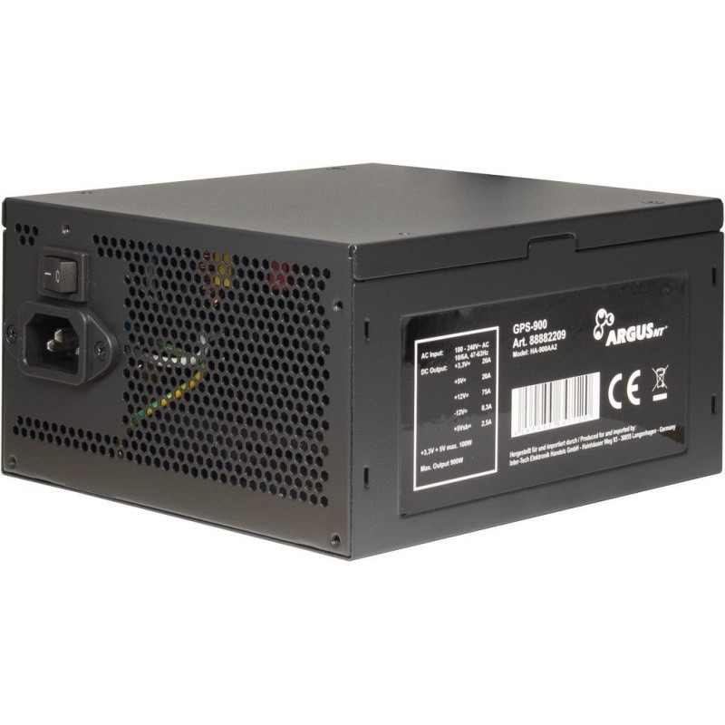 900W Inter-Tech ArgusNT GPS-900 80+ Gold - GPS-900 - Black, ATX PSU, 900W, 80+ Gold — Buy in Cyprus with Fast Delivery