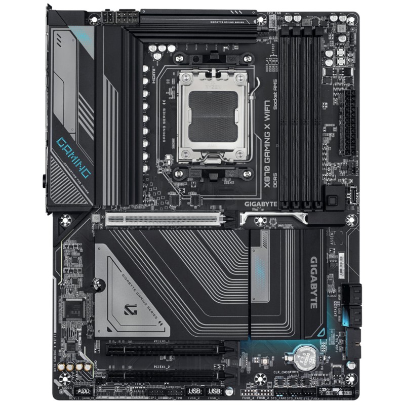 GIGABYTE GA-X870 GAMING X WIFI7 - AM5 ATX Motherboard, DDR5 256GB, Wi‑Fi 7, PCIe 5.0, USB4, 2.5Gb LAN (Black)