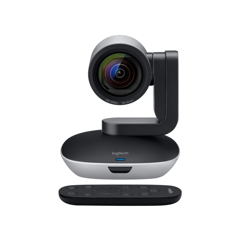 Logitech PTZ Pro 2 - 960-001186 - Full HD PTZ Webcam, 10x Digital Zoom, 90° FOV, Black/Grey